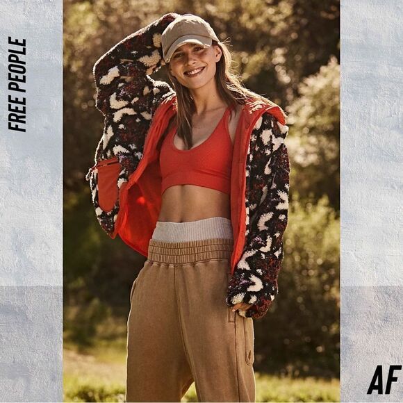 FREE PEOPLE ELEVATION REVERSIBLE JACQUARD FLEECE SNOWCAP COMBO NWT XS - Picture 6 of 9